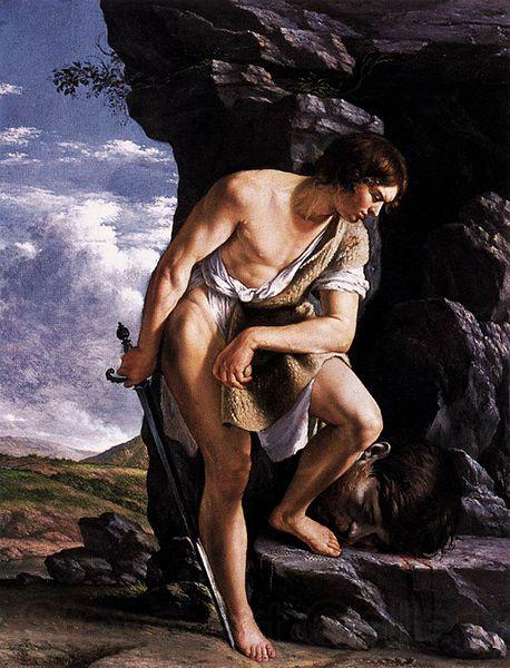 Orazio Gentileschi David Contemplating the Head of Goliath. Spain oil painting art